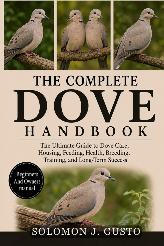 The Complete Dove Handbook: The Ultimate Guide to Dove Care, Housing, Feeding, Health, Breeding, Training, and Long-Term Success cover