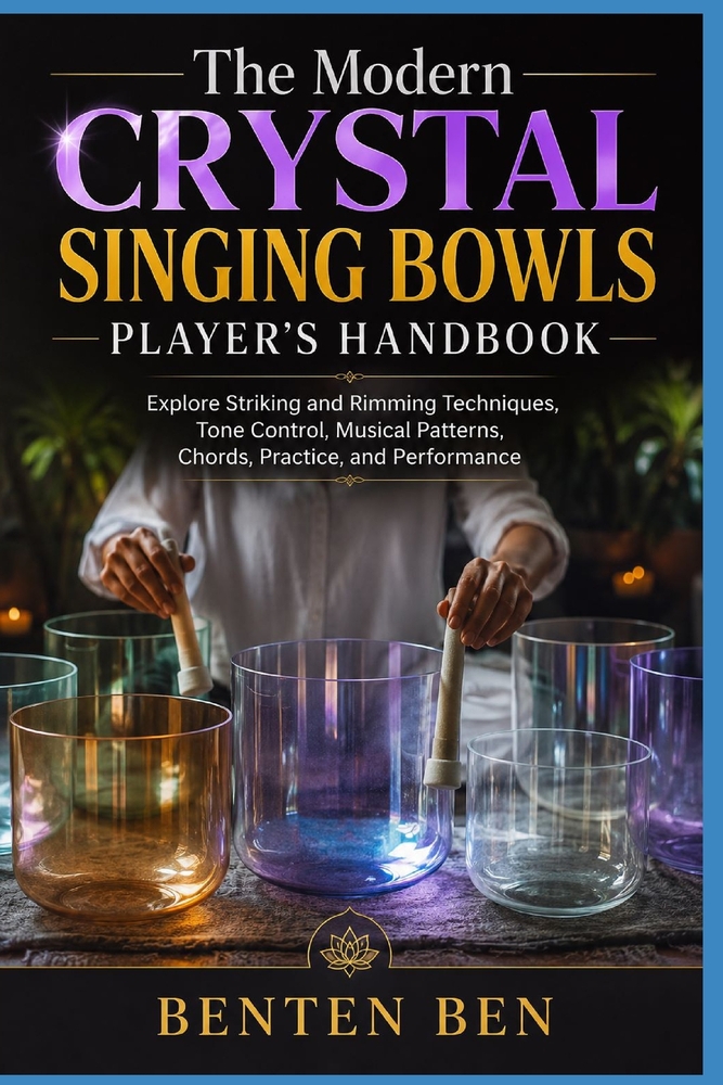 The Modern Crystal Singing Bowls Player's Handbook: Explore Striking and Rimming Techniques, Tone Control, Musical Patterns, Chords, Practice, and Per cover