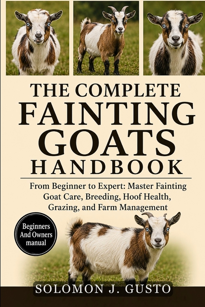 The Complete Fainting Goats Handbook: From Beginner to Expert: Master Fainting Goat Care, Breeding, Hoof Health, Grazing, and Farm Management cover