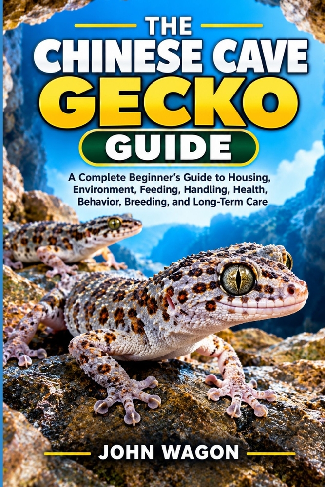 The Chinese Cave Gecko Guide: A Complete Beginner's Guide to Housing, Environment, Feeding, Handling, Health, Behavior, Breeding, and Long-Term Care cover