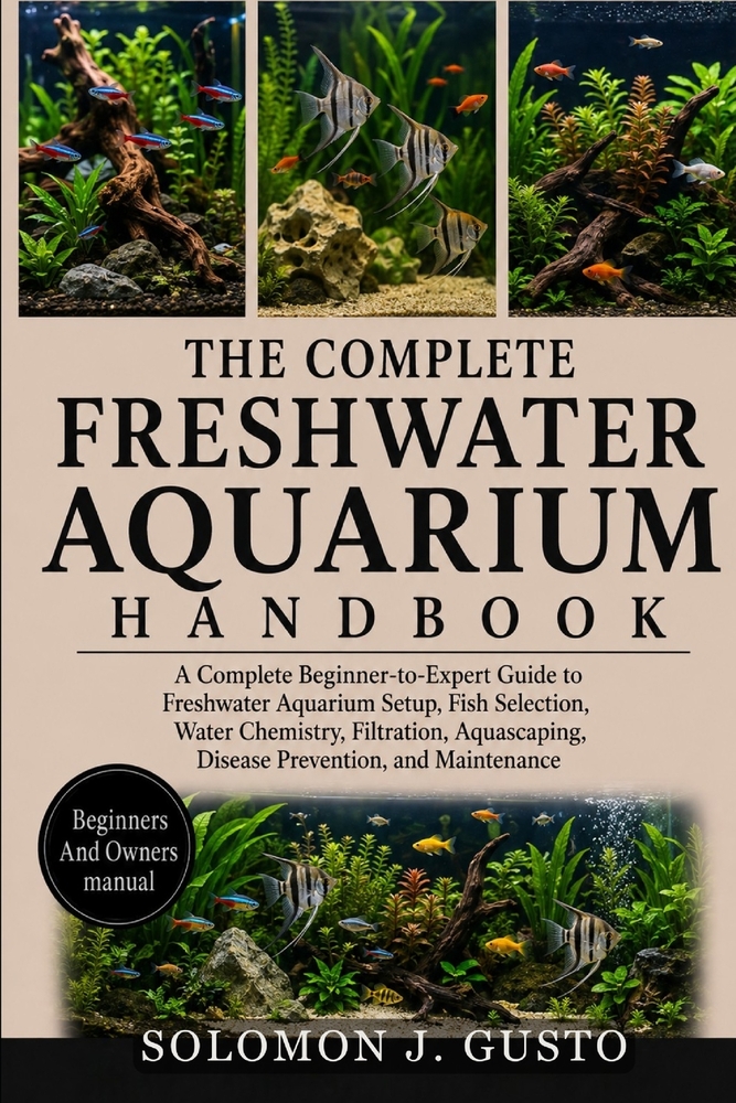 The Complete Freshwater Aquarium Handbook: A Complete Beginner-to-Expert Guide to Freshwater Aquarium Setup, Fish Selection, Water Chemistry, Filtrati cover