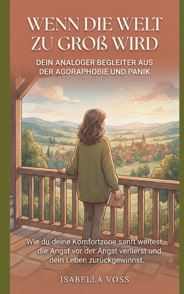 Wenn die Welt zu groß wird: Dein analoger Begleiter aus der Agoraphobie und Panik. Wie du deine Komfortzone sanft weitest, die Angst vor der Angst ver cover
