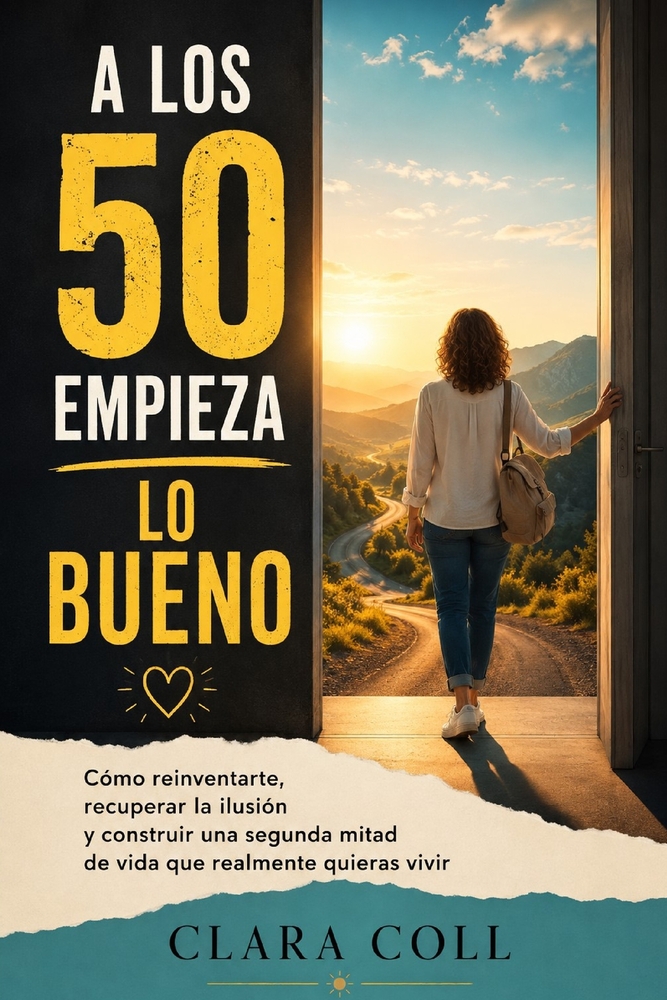 A los 50 empieza lo bueno: Cómo reinventarte, recuperar la ilusión y construir una segunda mitad de vida que realmente quieras vivir cover