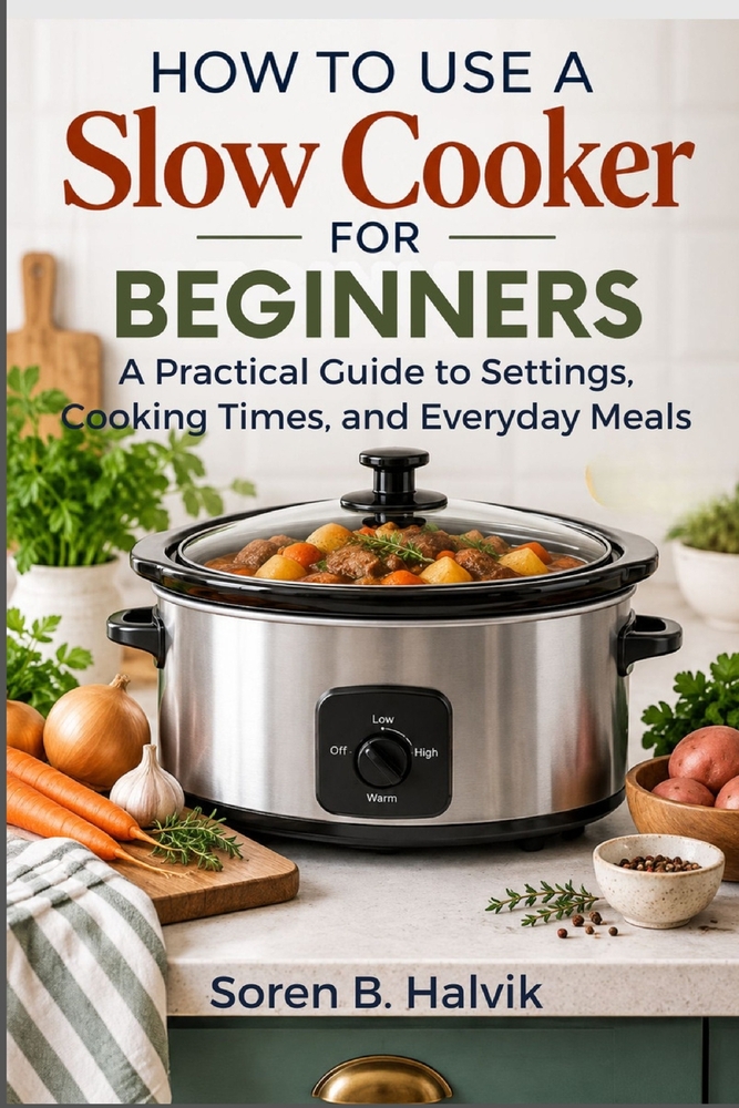 How to Use a Slow Cooker for Beginners: A Practical Guide to Settings, Cooking Times, and Everyday Meals cover
