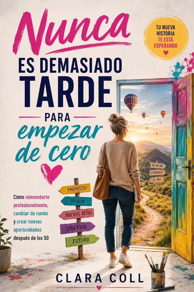 Nunca es demasiado tarde para empezar de cero: Cómo reinventarte profesionalmente, cambiar de rumbo y crear nuevas oportunidades después de los 50 cover