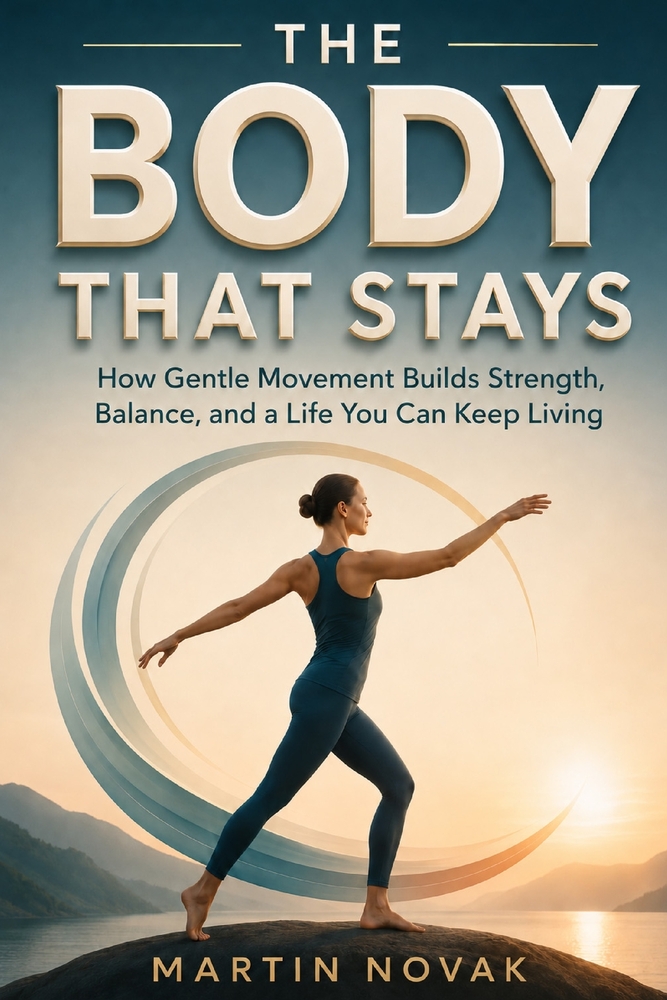 THE BODY THAT STAYS. How Gentle Movement Builds Strength, Balance, and a Life You Can Keep Living cover