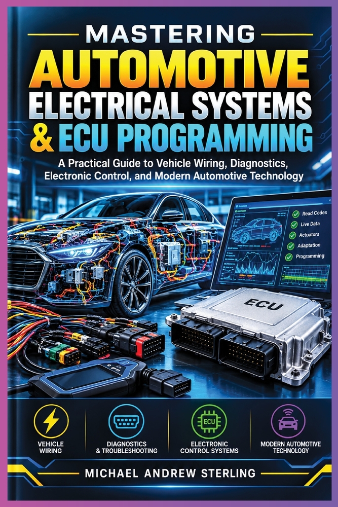 Mastering Automotive Electrical Systems & ECU Programming: A Practical Guide to Vehicle Wiring, Diagnostics, Electronic Control, and Modern Automotive cover
