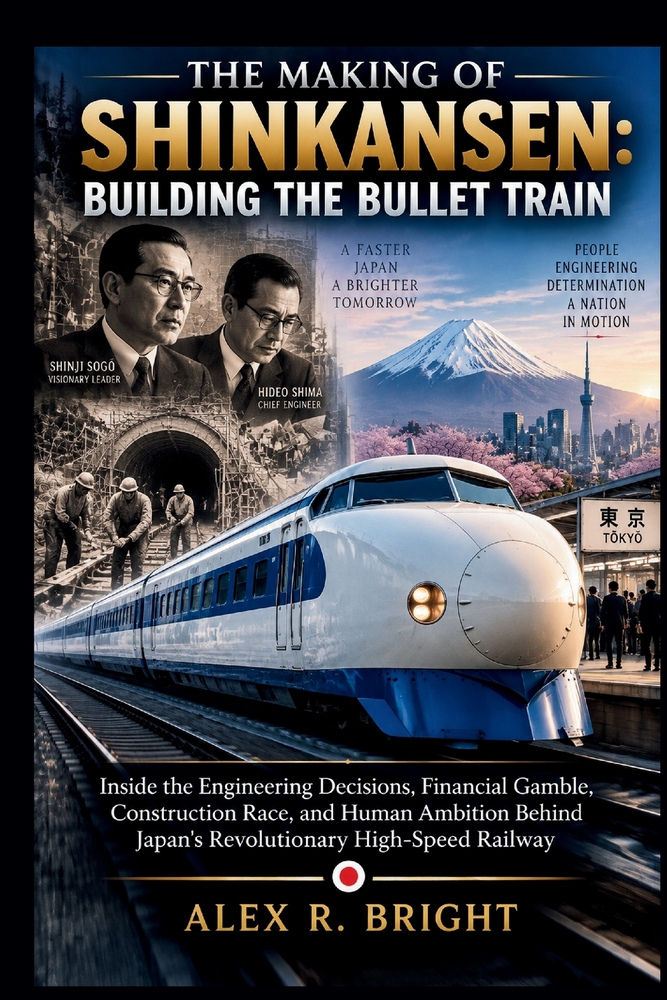 The Making of Shinkansen: BUILDING THE BULLET TRAIN: Inside the Engineering Decisions, Financial Gamble, Construction Race, and Human Ambition Behind cover