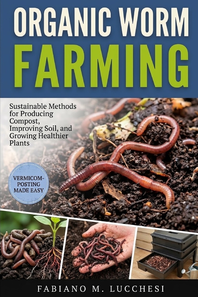 Organic Worm Farming: Sustainable Methods for Producing Compost, Improving Soil, and Growing Healthier Plants cover