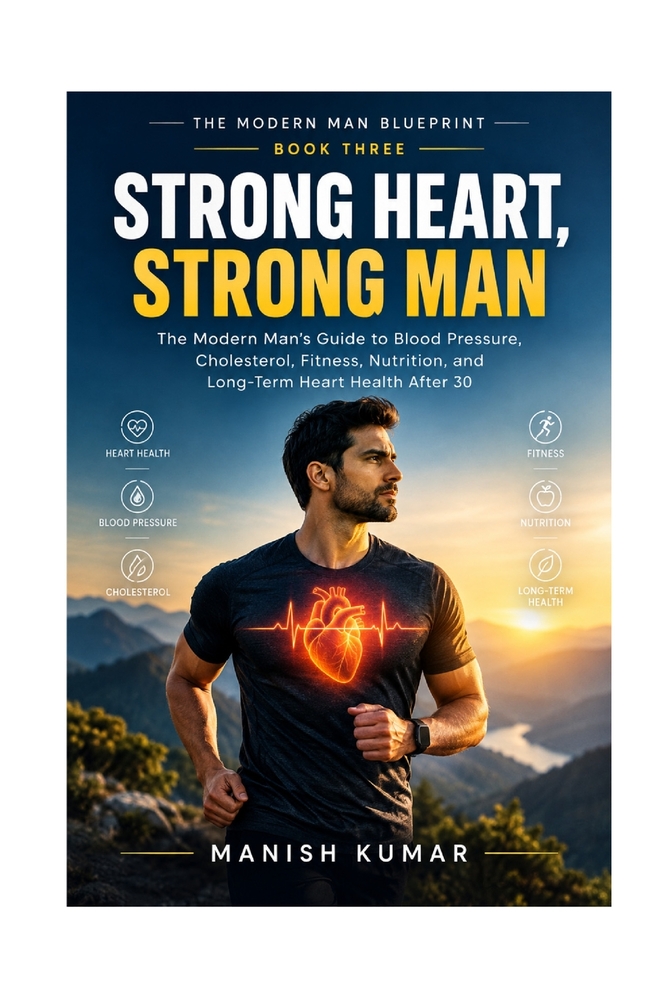 Strong Heart, Strong Man: The Modern Man's Guide to Blood Pressure, Cholesterol, Fitness, Nutrition, and Long-Term Heart Health After 30 cover