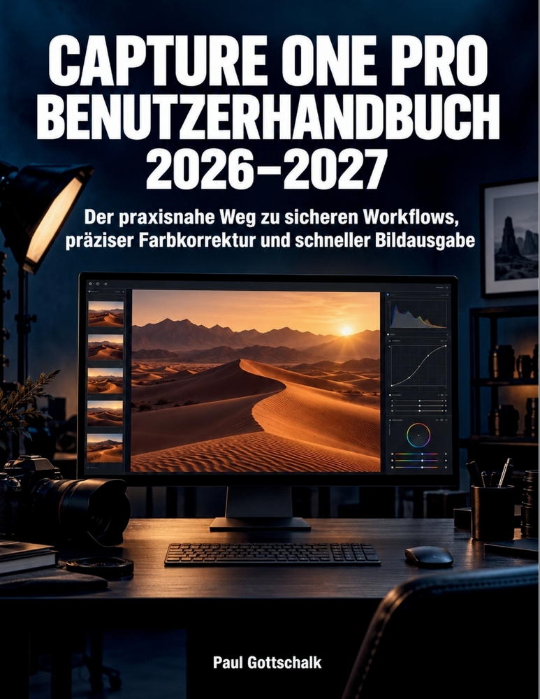 Capture One Pro Benutzerhandbuch 2026-2027: Der praxisnahe Weg zu sicheren Workflows, präziser Farbkorrektur und schneller Bildausgabe cover