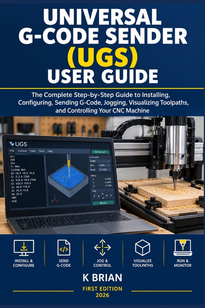 Universal G-Code Sender (Ugs) User Guide: The Complete Step-by-Step Guide to Installing, Configuring, Sending G-Code, Jogging, Visualizing Toolpaths, cover