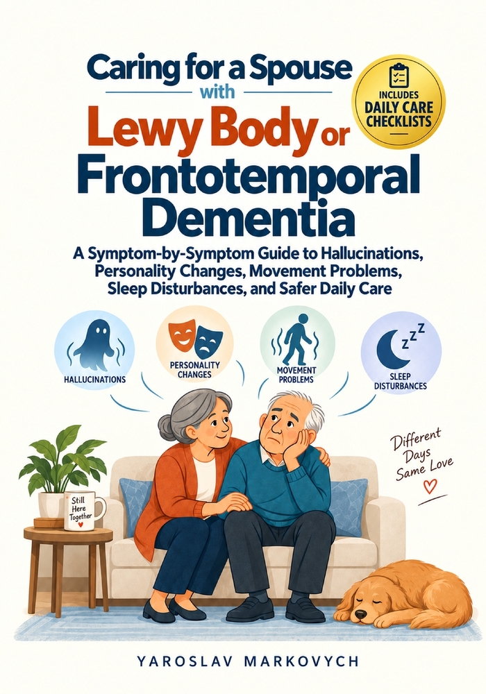 Caring for a Spouse with Lewy Body or Frontotemporal Dementia: A Symptom-by-Symptom Guide to Hallucinations, Personality Changes, Movement Problems, S cover