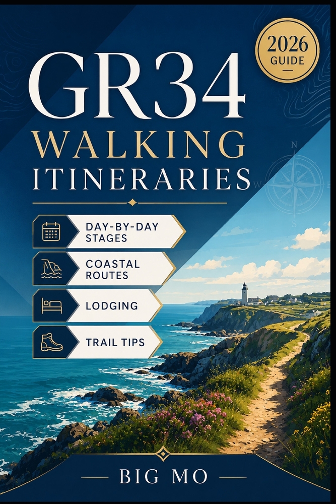 GR34 Walking Itineraries: Day-by-Day Stages, Coastal Routes, Lodging & Trail Tips cover