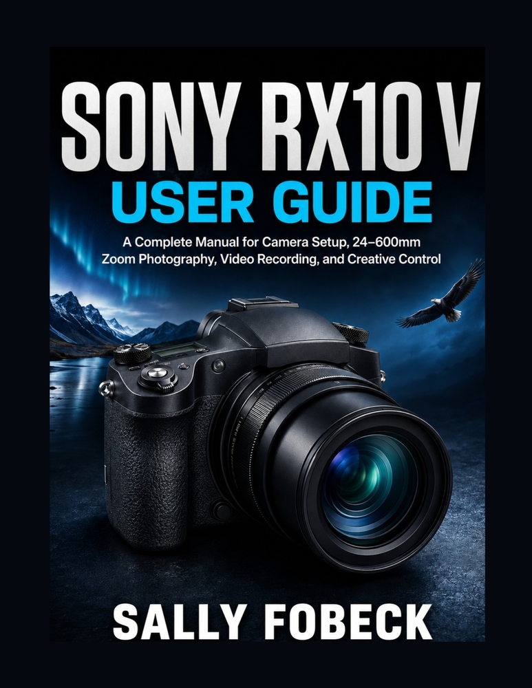 Sony RX10 V User Guide: Complete Manual for Camera Setup, 24 600mm Zoom, Recording, and Creative cover