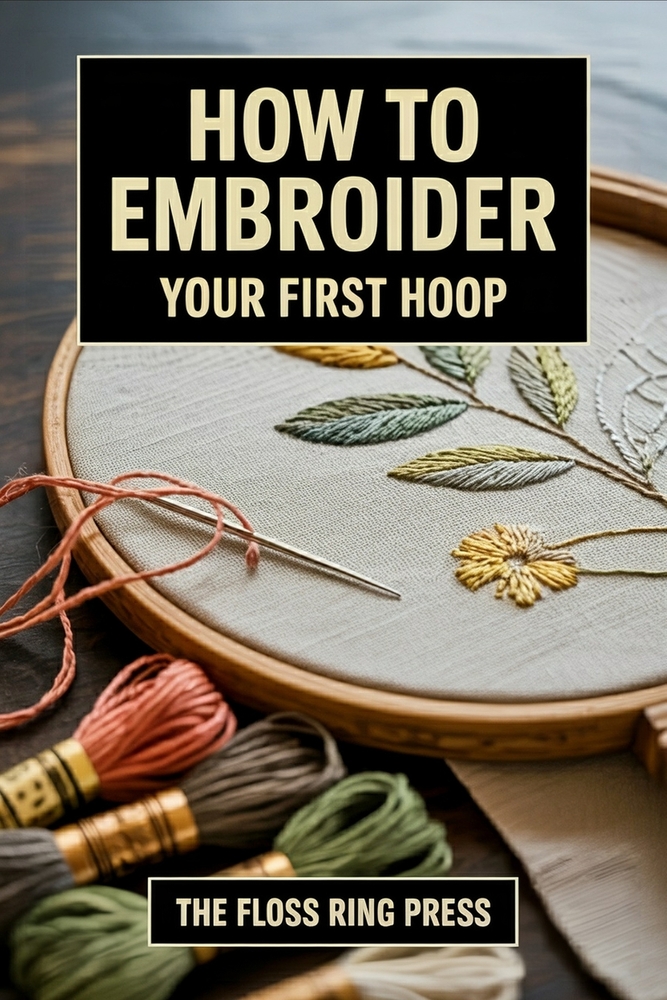 How to Embroider Your First Hoop: Choose a starter kit, learn 10 core stitches, transfer a simple design, and finish one sampler without a 200-stitch cover