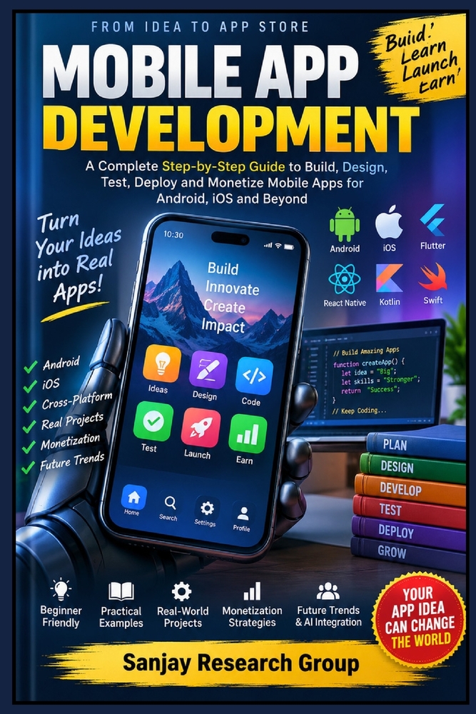 Mobile App Development: A Complete Step by Step Guide to Build, Design, Test, Deploy and Monetize Mobile Apps for Android, IOS and Beyond cover