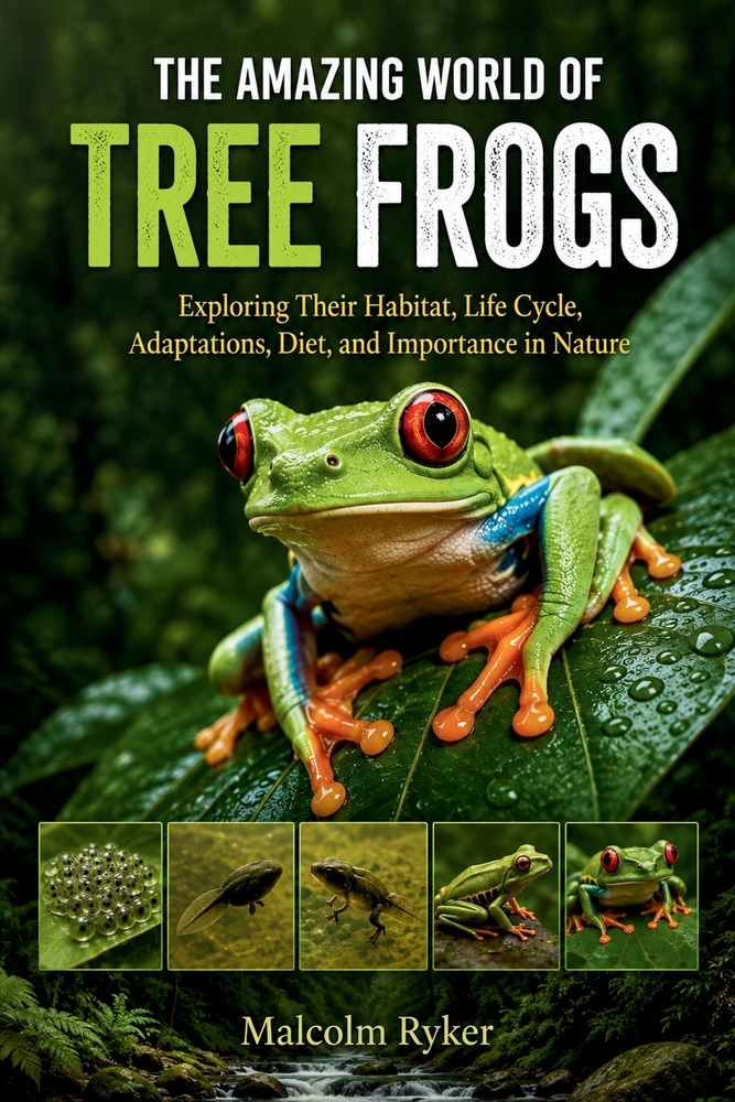 The Amazing World of Tree Frogs: Exploring Their Habitat, Life Cycle, Adaptations, Diet, and Importance in Nature cover
