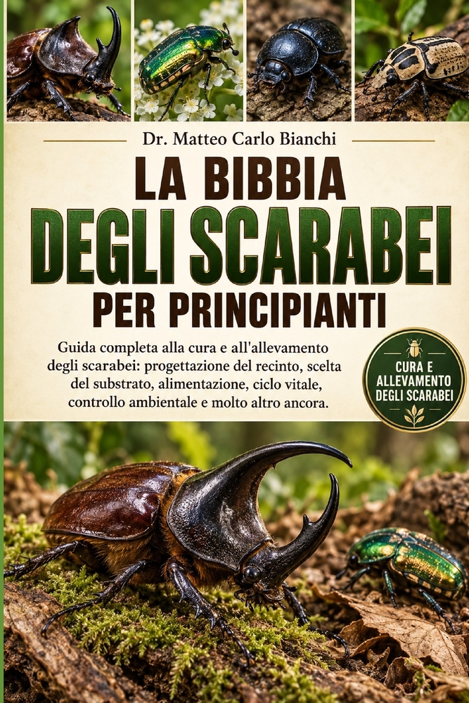 La Bibbia Degli Scarabei Per Principianti: Guida completa alla cura e all'allevamento degli scarabei: progettazione del recinto, scelta del substrato, cover