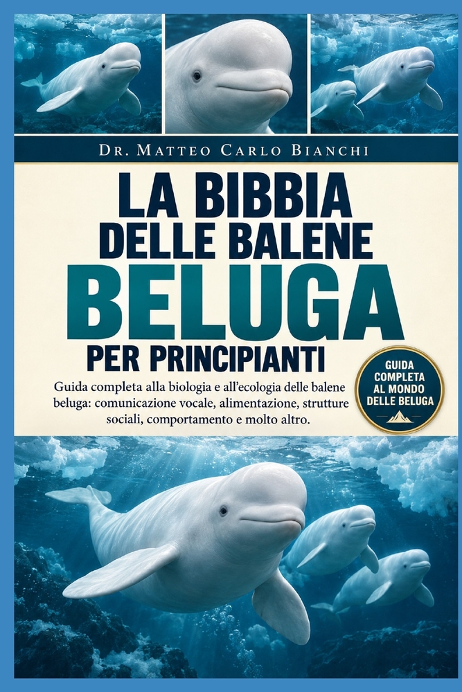 La Bibbia Delle Balene Beluga Per Principianti: Guida completa alla biologia e all'ecologia delle balene beluga: comunicazione vocale, alimentazione, cover