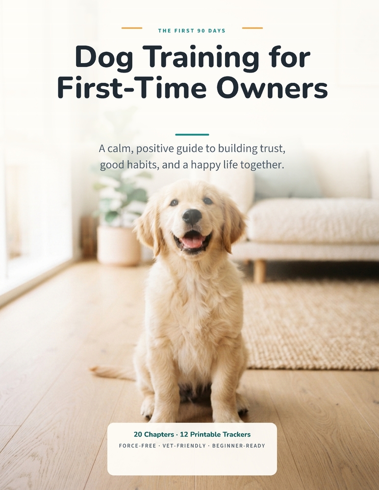 Dog Training for First-Time Owners: A calm, positive guide to building trust, good habits, and a happy life cover