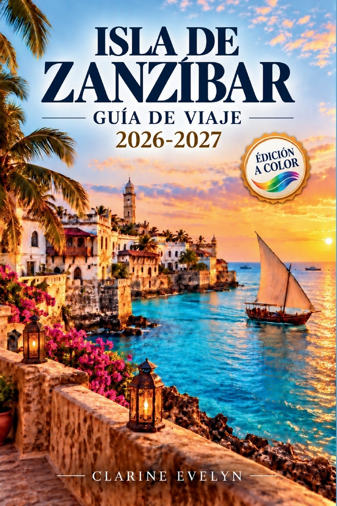 Isla de Zanzíbar Guía de viaje 2026-2027: Stone Town, Nungwi, Jambiani, cocina suajili, plantaciones de clavo, navegación en dhow, esnórquel, mareas, cover