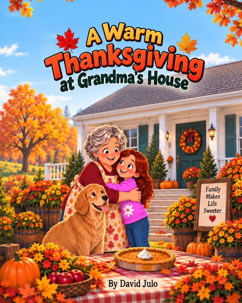 Thanksgiving at Grandma's House: Thanksgiving at Grandma's House big family cousins story cover