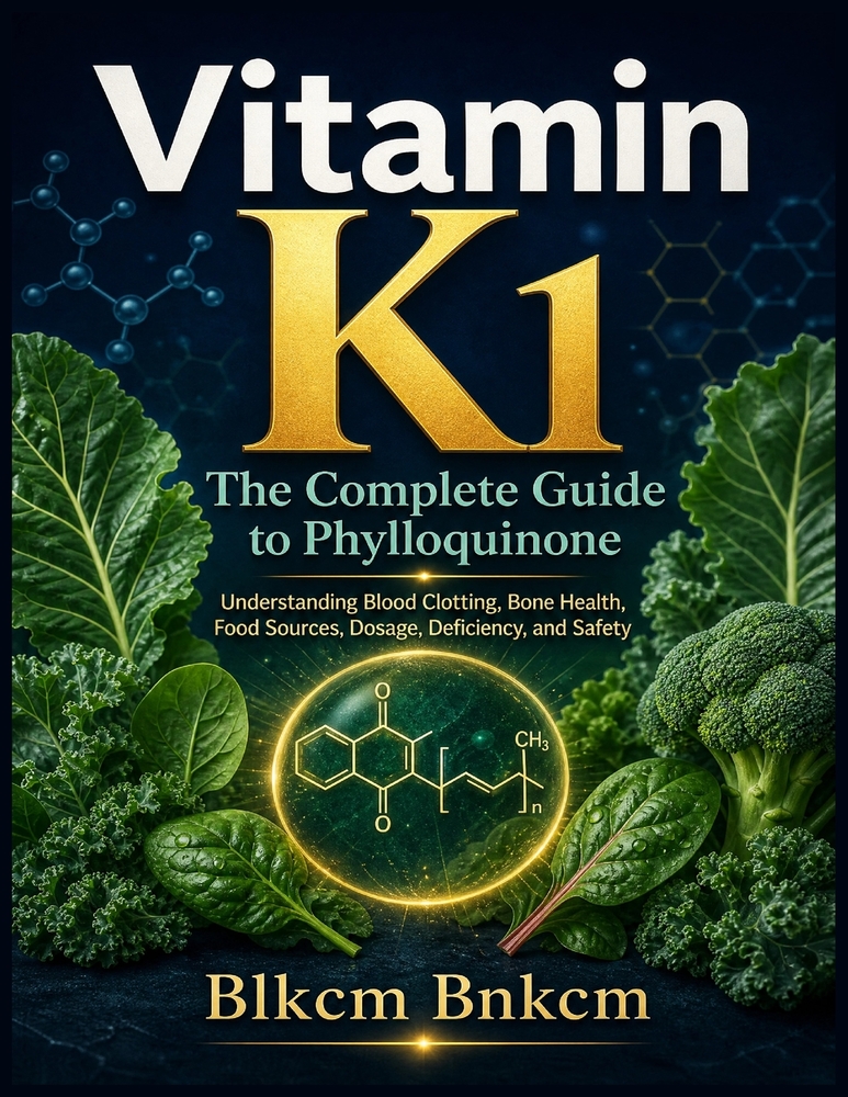 Vitamin K1: The Complete Guide to Phylloquinone: Understanding the Science of Blood Clotting, Bone Health, and Beyond - Benefits, Food Sources, Dosage cover