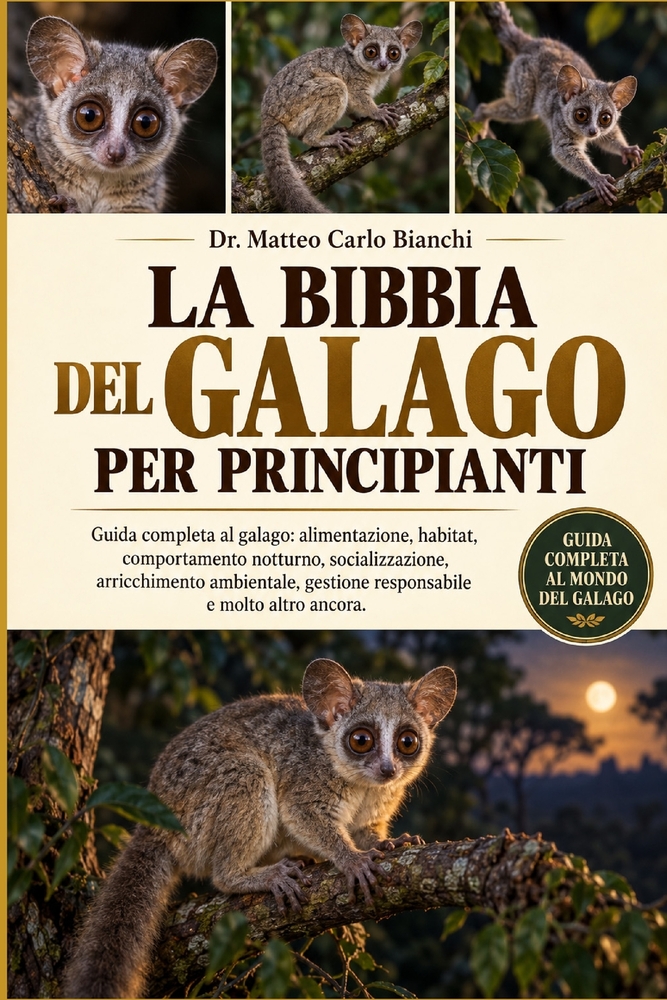 La Bibbia del Galago Per Principianti: Guida completa al galago: alimentazione, habitat, comportamento notturno, socializzazione, arricchimento ambien cover