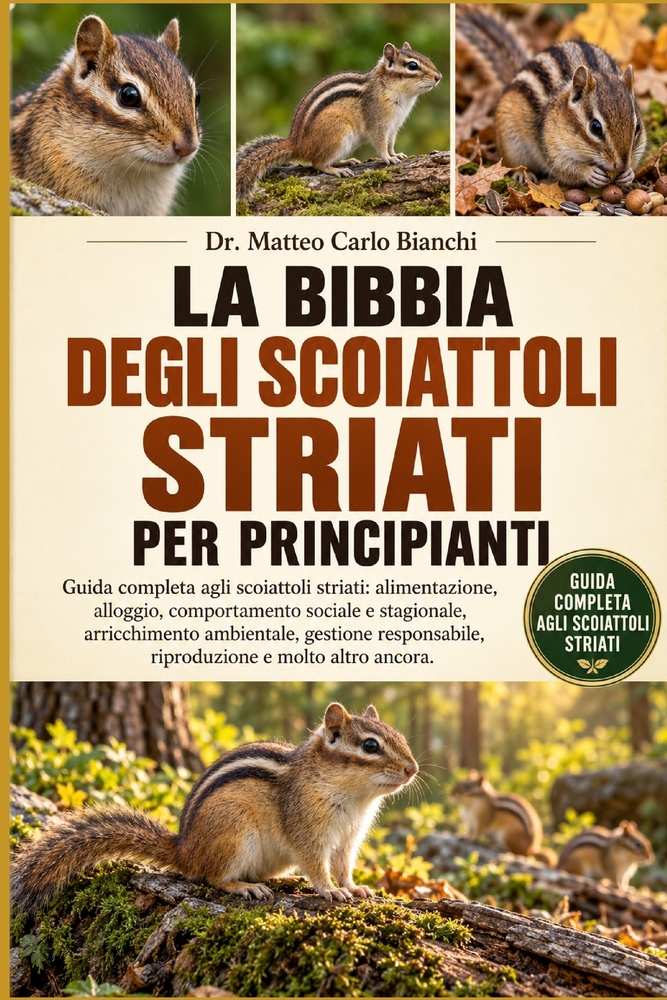 La Bibbia Degli Scoiattoli Striati Per Principianti: Guida completa agli scoiattoli striati: alimentazione, alloggio, comportamento sociale e stagiona cover