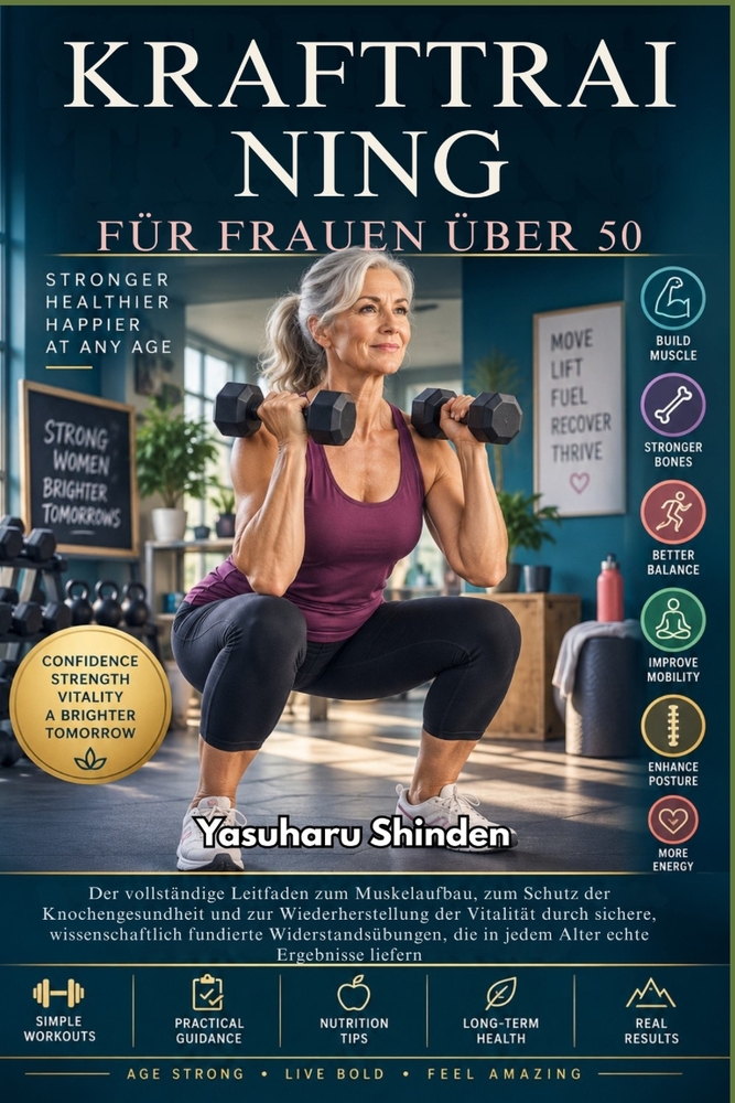 Krafttraining Für Frauen Über 50: Der vollständige Leitfaden zum Muskelaufbau, zum Schutz der Knochengesundheit und zur Wiederherstellung der Vitalitä cover