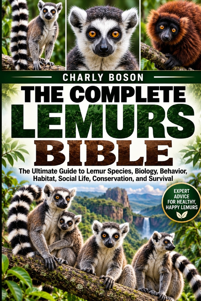 The Complete Lemurs Bible: The Ultimate Guide to Lemur Species, Biology, Behavior, Habitat, Social Life, Conservation, and Survival cover