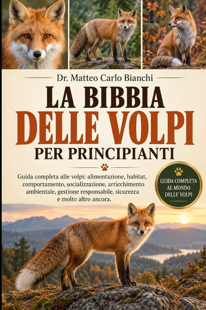 La Bibbia Delle Volpi Per Principianti: Guida completa alle volpi: alimentazione, habitat, comportamento, socializzazione, arricchimento ambientale, g cover