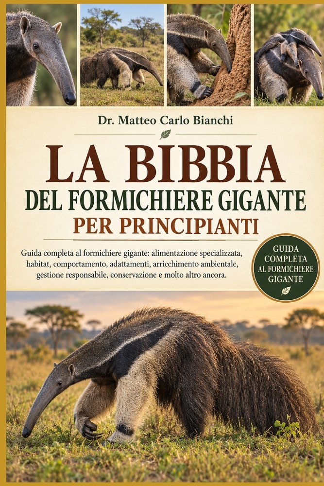 La Bibbia del Formichiere Gigante Per Principianti: Guida completa al formichiere gigante: alimentazione specializzata, habitat, comportamento, adatta cover