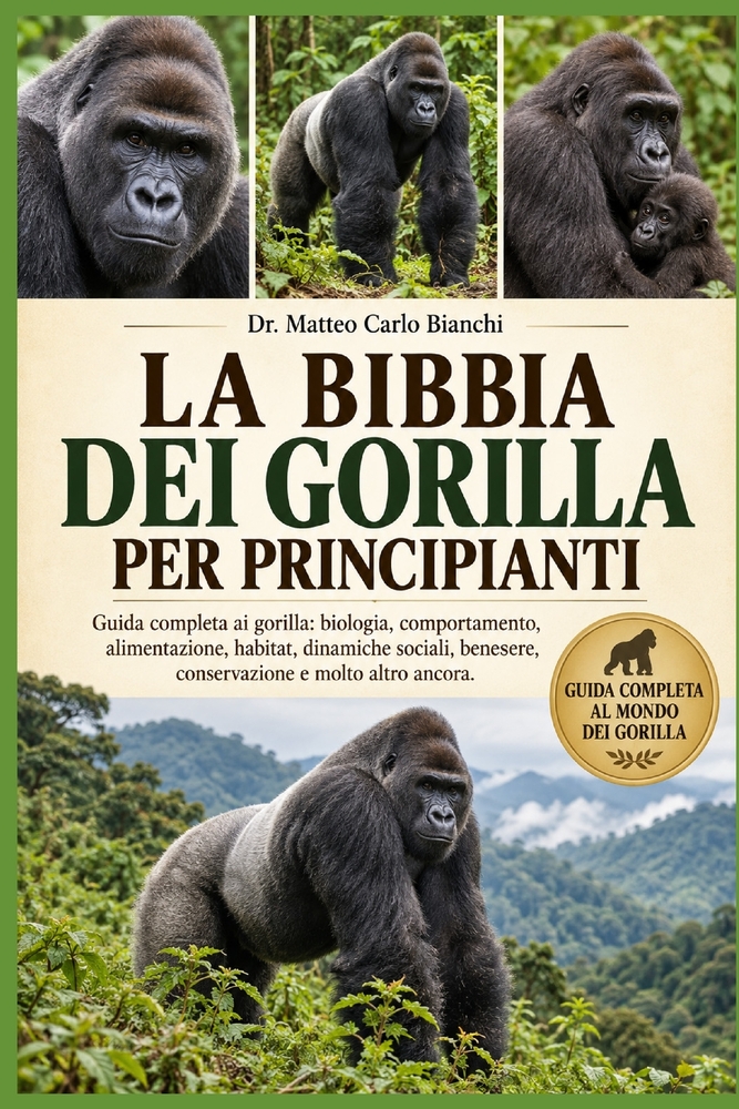 La Bibbia Dei Gorilla Per Principianti: Guida completa ai gorilla: biologia, comportamento, alimentazione, habitat, dinamiche sociali, benessere, cons cover