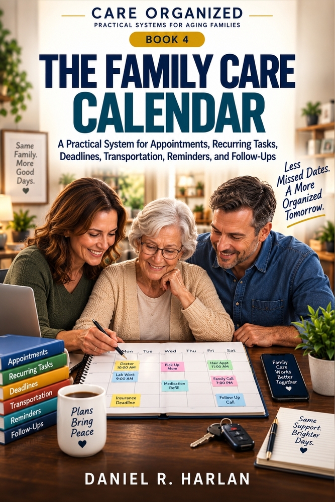 The Family Care Calendar: A Practical System for Appointments, Recurring Tasks, Deadlines, Transportation, Reminders, and Follow-Ups cover