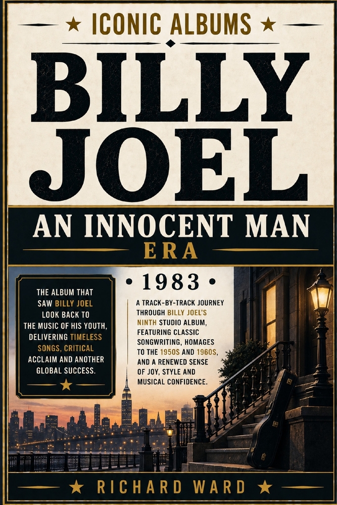 Iconic Albums Billy Joel The Innocent Man Era (1983): A Track-by-Track Journey Through Billy Joel's Ninth Studio Album Featuring Classic Song writing, cover