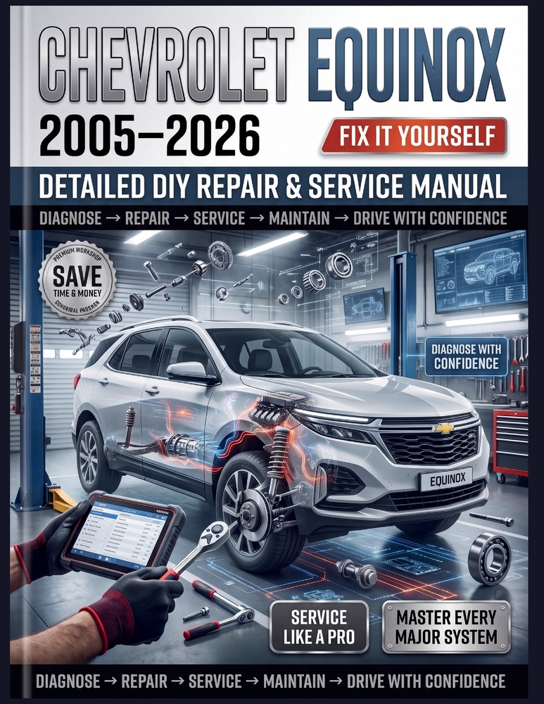 Chevrolet Equinox 2005-2026 Detailed DIY Repair & Service Manual: The Definitive Step-by-Step Guide to Routine Maintenance, Advanced Diagnostics, and cover