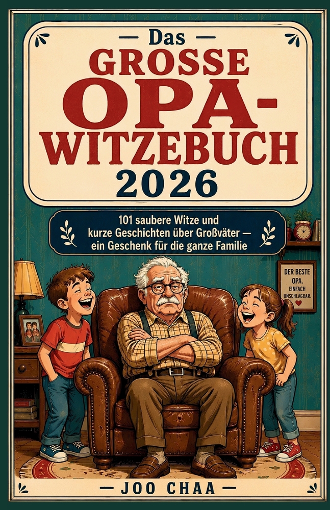 Das große Opa-Witzebuch 2026: 101 saubere Witze und kurze Geschichten über Großväter - ein Geschenk für die ganze Familie cover
