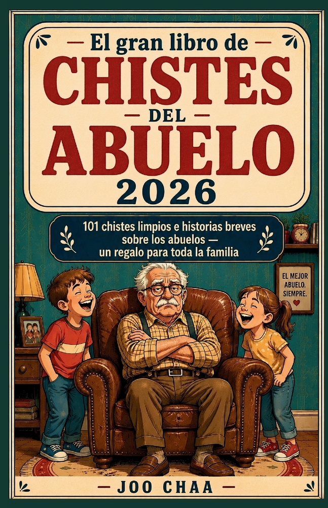 El gran libro de chistes del abuelo 2026: 101 chistes limpios e historias breves sobre los abuelos - un regalo para toda la familia cover