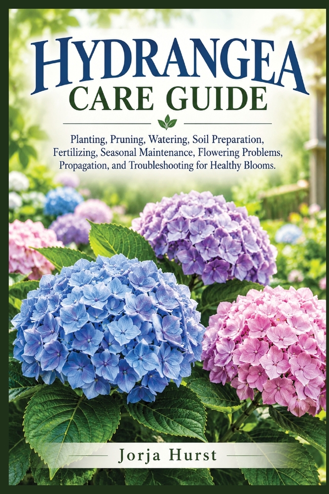 Hydrangea Care Guide: Planting, Pruning, Watering, Soil Preparation, Fertilizing, Seasonal Maintenance, Flowering Problems, Propagation, and Troublesh cover