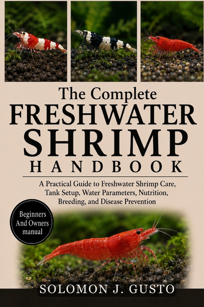 The Complete Freshwater Shrimp Handbook - Table of Contents: A Practical Guide to Freshwater Shrimp Care, Tank Setup, Water Parameters, Nutrition, Bre cover