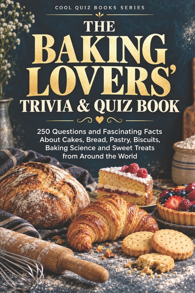 The Baking Lovers' Trivia & Quiz Book: 250 Questions and Fascinating Facts About Cakes, Bread, Pastry, Biscuits, Baking Science and Sweet Treats from cover