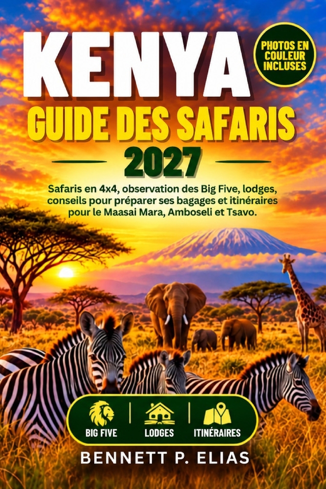 Kenya Guide Des Safaris 2027: Safaris en 4x4, observation des Big Five, lodges, conseils pour préparer ses bagages et itinéraires pour le Maasai Mara, cover