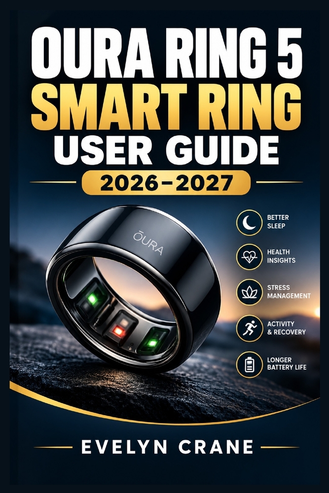 Oura Ring 5 Smart Ring User Guide 2026-2027: Setup, Sleep Tracking, Readiness Scores, Activity Monitoring, Recovery Insights, Heart Health, Stress Tre cover