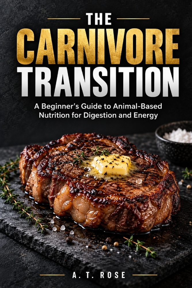 The Carnivore Transition: A Beginner's Guide to Animal-Based Nutrition for Digestion and Energy cover