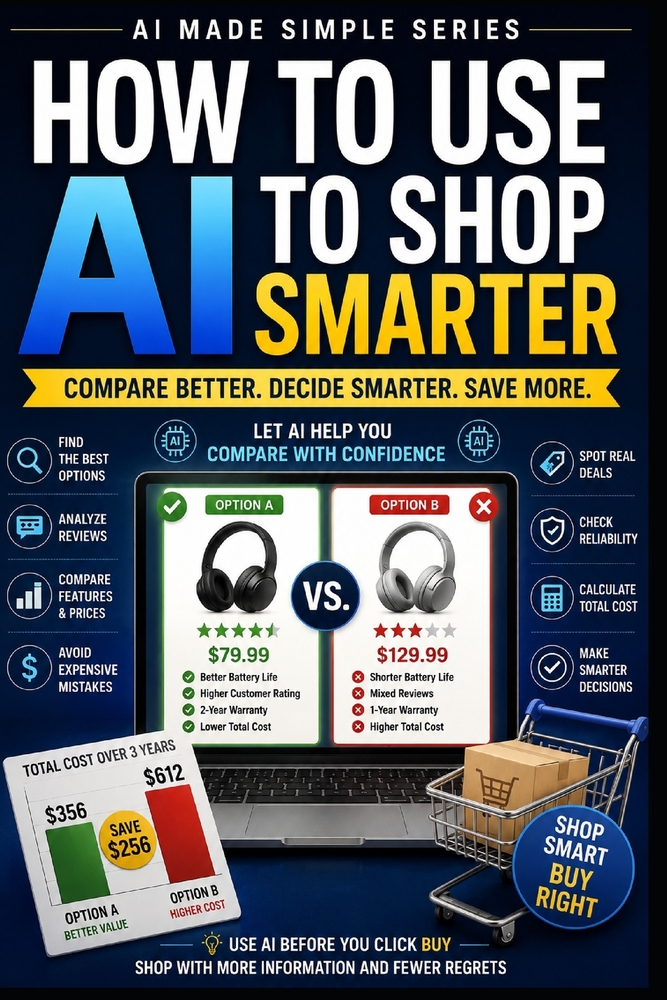 How to Use AI to Shop Smarter: Compare Better, Decide Smarter, Save More cover