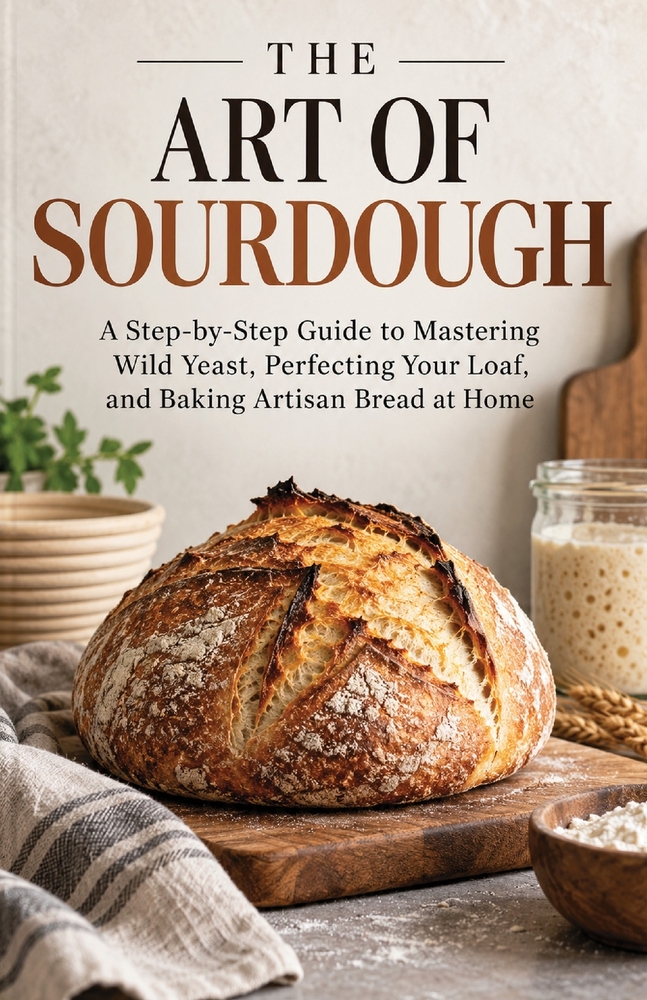 The Art of Sourdough: A Step-by-Step Guide to Mastering Wild Yeast, Perfecting Your Loaf, and Baking Artisan Bread at Home cover
