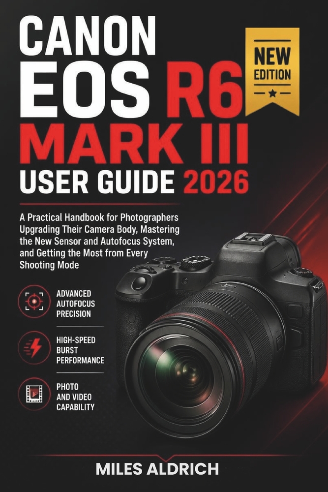Canon EOS R6 Mark III User Guide 2026: A Practical Handbook for Photographers Upgrading Their Camera Body, Mastering the New Sensor and Autofocus Syst cover