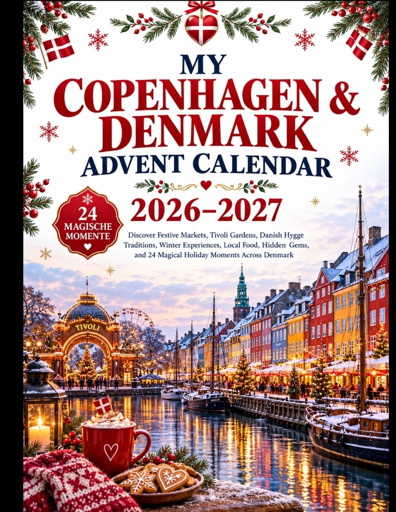 My Copenhagen & Denmark Advent Calendar 2026-2027: Discover Festive Markets, Tivoli Gardens, Danish Hygge Traditions, Winter Experiences, Local Food, cover